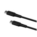 Liquid Silicone Cable USB-C/USB-C, 1.2m, 60W | FIXDLS-CC12-BK | Black