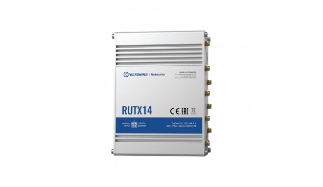 LTE Cat 12 Ruuter | RUTX14 | 802.11ac | 867 Mbit/s | 10/100/1000 Mbps | Ethernet LAN (RJ-45) pordid 