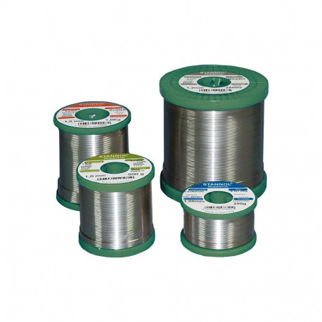 Leadfree solderwire 2,7% 1,0 TSC305 5S 250G Sn96,5Ag3Cu0,5 Ø1mm reel, Kristall 511