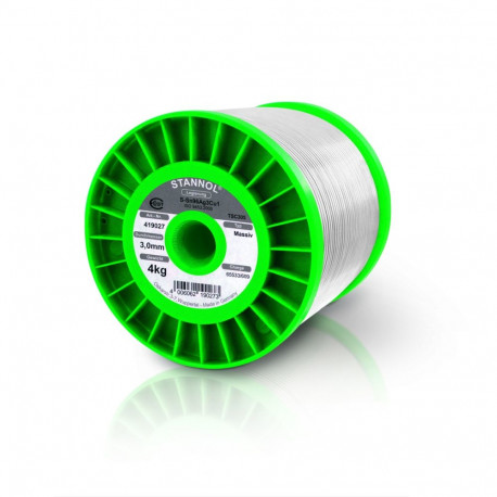 Pliivaba tina 3mm Sn96,5Ag3Cu0,5 SAC305, 4kg rull