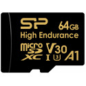 Silicon Power mälukaart microSDXC 64GB High Endurance + adapter