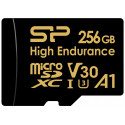 Silicon Power mälukaart microSDXC 256GB High Endurance + adapter