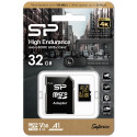 Silicon Power memory card microSDHC 32GB High Endurance + adapter