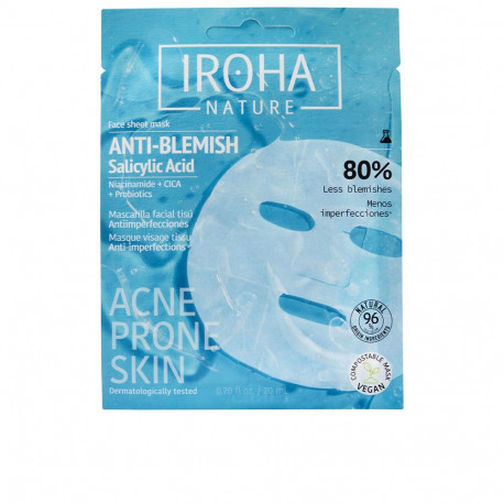 IROHA kangasmask Anti-Blemish ebatäiuste vastane 1tk