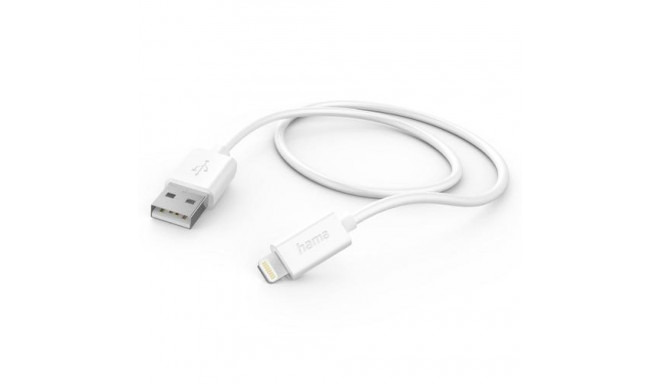Hama 00201579 lightning cable 1 m White