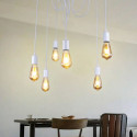 ZD74B LAMPA SUFITOWA 6 RAMION BIAŁA
