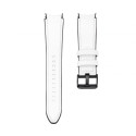 Connect 20mm Silicone Patch Leather Strap (130mm M/L) White