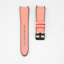 Connect 20mm Silicone Patch Leather Strap (130mm M/L) Pink