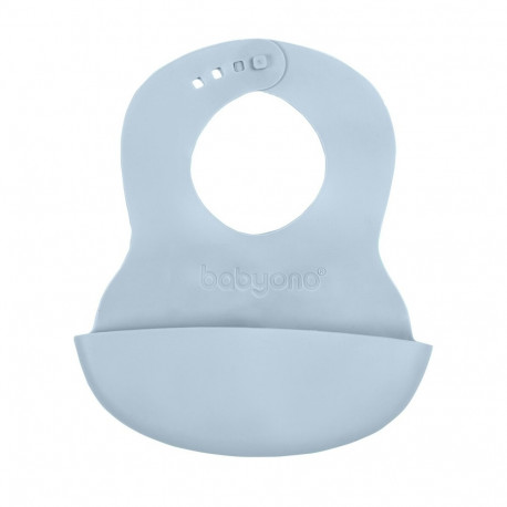 Soft baby bib with adjustable lock blue 835/02