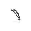 Digitus | Desk Mount | Universal Dual Monitor Mount with Gas Spring and Clamp Mount | Swivel, height