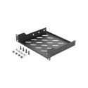 Digitus | 1U fixed shelf | DN-10-TRAY-2-B | Black | Perfect for storage of components which are not 