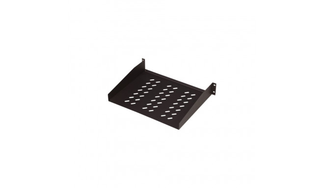 Digitus | Fixed Shelf for Racks | DN-19 TRAY-2-55-SW | Black | The shelves for fixed mounting can be