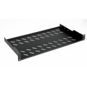 Equip Fixed Shelf 19&#039;, 1U, 400MM, Black