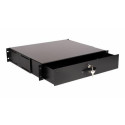 Equip Lockable Drawer 19&#039;, 2U, RAL9005 Black