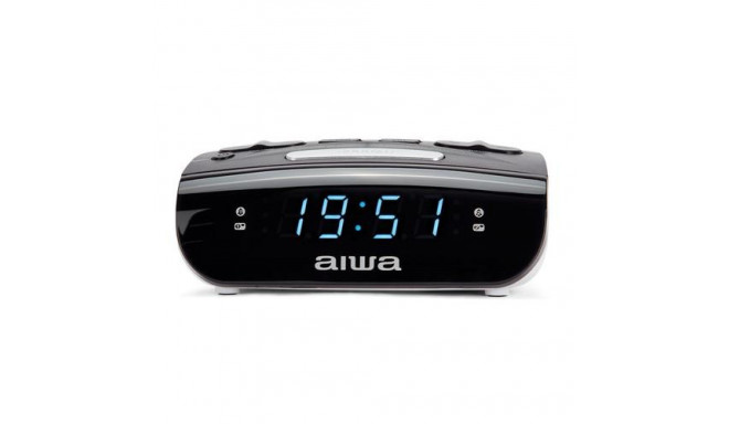 Aiwa CR-15 alarm clock Digital alarm clock Black, White