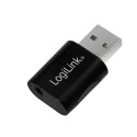 Logilink UA0299 USB 2.0 Adapter Audio USB-A/M kuni 3,5 mm 4-Pin/F must