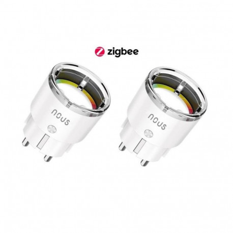 Smart ZigBee Socket NOUS A1Z (2pcs) 10A with energy meter, TUYA / Smart Life