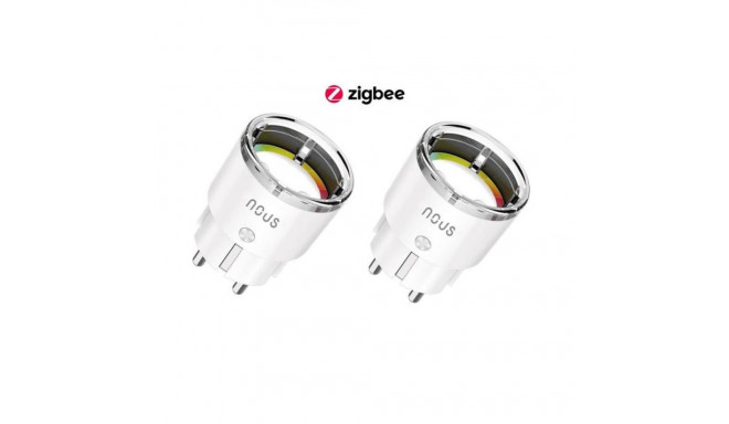 Nutikas ZigBee pistikupesa NOUS A1Z (2tk) 16A energiaarvestiga, TUYA / Smart Life