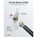 Connector RJ45 8pin Cat6 - Tooless, AWG 22/1 - 24/1