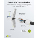 Connector RJ45 8pin Cat6A - Tooless, AWG 22/1 - 24/1