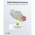 Connector RJ45 8pin Cat6 - Tooless, AWG 22/1 - 24/1