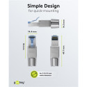 Connector RJ45 8pin Cat6A shielded - Tooless, AWG 22/1 - 26/1