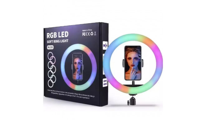 Wooco MJ26 Universal Tripod Stand for Selfie with RGB LED Lamp 26cm