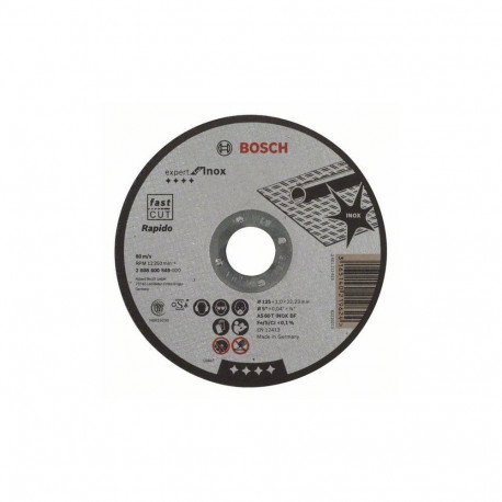 CUTTING DISC 125X22X1 INOX BOSCH