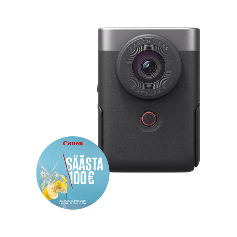 Canon Powershot V10 Vlogging Kit, hõbedane