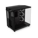 NZXT computer case H6 Flow Midi Towed Window, black