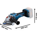 Bosch cordless angle grinder BITURBO GWS 18V-15 PSC Professional solo, 125mm (blue/black, without ba