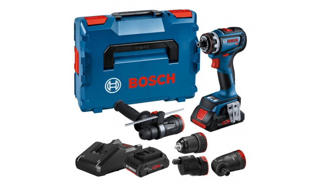 Bosch cordless drill/driver GSR 18V-90 FC Professional, 18Volt (blue/black, 2x battery ProCORE18V 4.