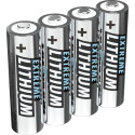 Ansmann Extreme Lithium Mignon AA, battery (silver, 4 pieces)