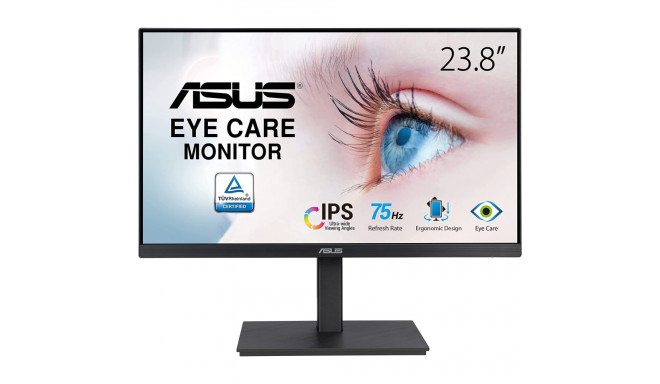 ASUS VA24EQSB - 24 - LED - DisplayPort,  HDMI, black