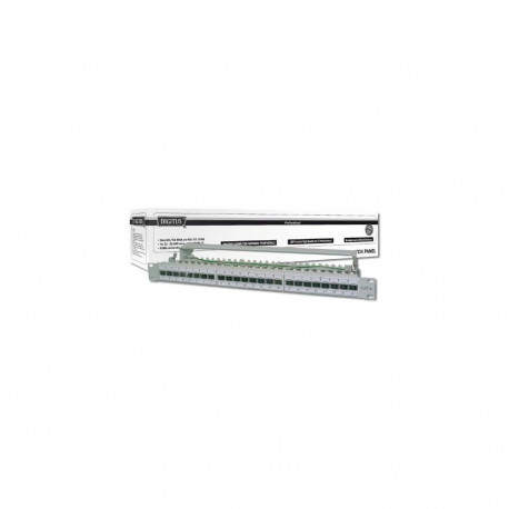 19" CAT 6a Patchpanel (grau)