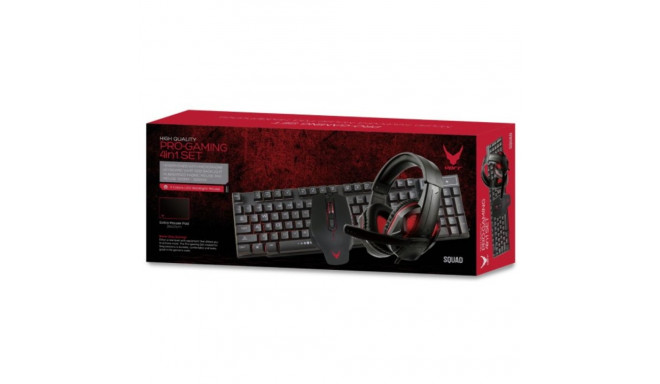 Varr VG4IN1SET01 PRO Gaming 4in1 Set / Keyboard / Mouse / Headset / Mouse Pad / ENG