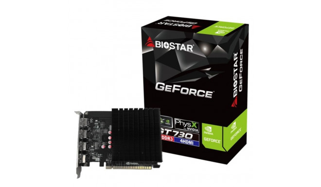 Biostar GT 730 4GB 4xHDMI graphics card