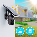 Extralink 3G/4G/LTE camera Mystic 4G PTZ with solar panel 8W, 1080p, IP66, 4x 18650 battery