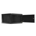 Lanberg WF01-6606-00B rack cabinet 6U Wall mounted rack Black