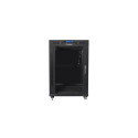 Lanberg FF01-8015-12BL rack cabinet 15U Freestanding rack Black