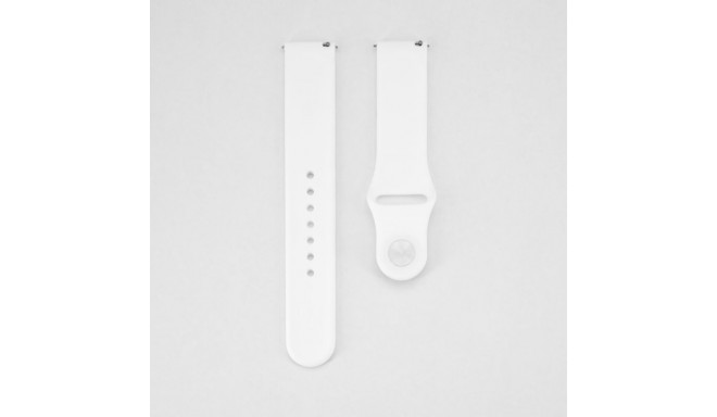 Connect 22mm Silicone Loop Watch Strap (130mm M/L) White