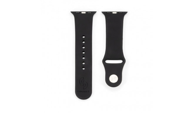 Connect Watch 38/40/41mm Silicone Loop Watch Strap (132mm M/L) Black