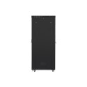 RACK CABINET 19" FREE-STANDING 47U/800X1200 (FLAT PACK) WITH GLASS DOOR LCD BLACK LANBERG V2