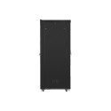 RACK CABINET 19" FREE-STANDING 47U/800X1200 (FLAT PACK) WITH GLASS DOOR LCD BLACK LANBERG V2