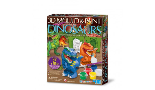 4M 3D Mould & Paint Dinosaurs