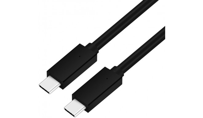 Platinet cable USB-C - USB-C 5A 100W 2m, black (45579)