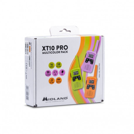 XT10 PRO mitmevärviline komplekt 3 PMR446 raadiot