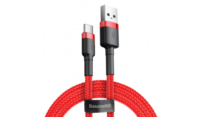Baseus Cafule USB-A / USB-C QC 3.0 3A 0.5 m cable - red