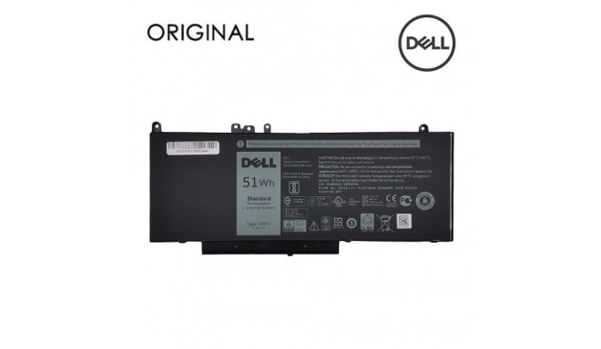 Notebook battery, DELL G5M10, 51Wh, Original