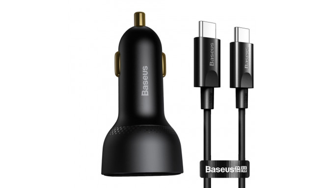 Baseus Superme Авто Зарядка + Кабель USB-C / 100W